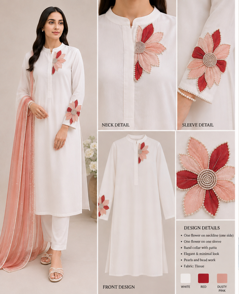 Elegant 3pc Lawn Suit
